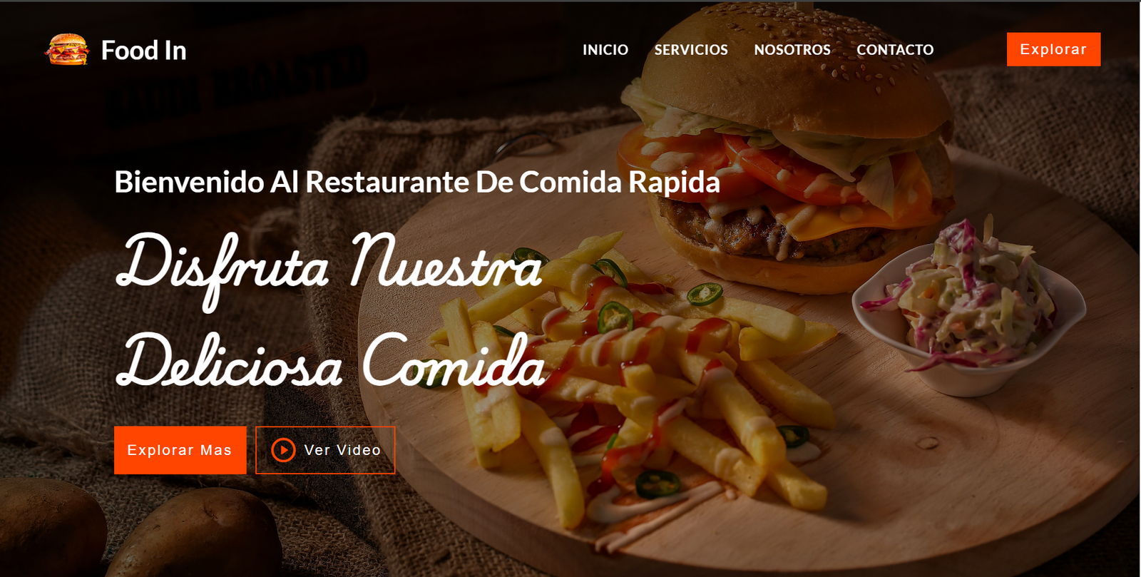 Demo Restaurant Website